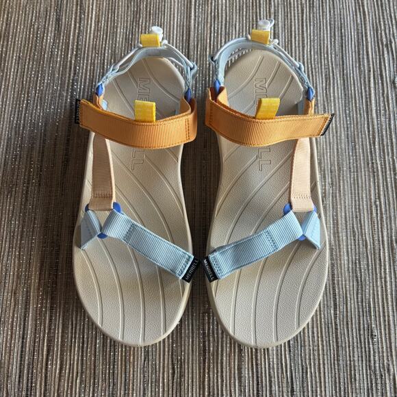 MERRELL | Women's Speed Fusion Sandals Tangelo Ice Blue Sz 9 - Picture 1 of 6